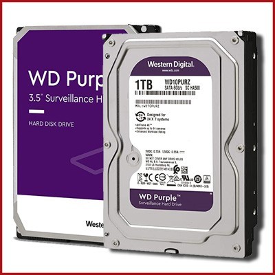 هارددیسک اینترنال وسترن دیجیتال هارد بنفش WD ظرفیت 1 ترابایت