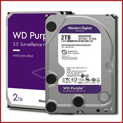 هارددیسک اینترنال وسترن دیجیتال هارد بنفش WD ظرفیت 2 ترابایت
