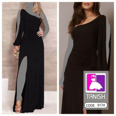 سرهمی زنانه ساتن مدل ماکسی رومی