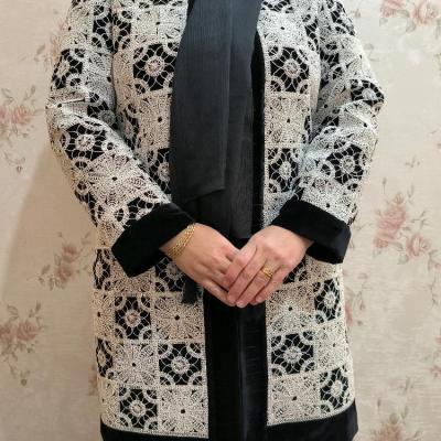 مانتو مجلسی مخمل مدل مانتو کتی مخمل قلاب بافی شیک و مجلسی