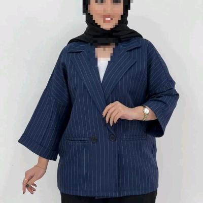 مانتو کتی زنانه کرپ مدل دیپلمات یقه مردانه