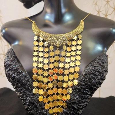 گردنبند مجلسی زنانه نقره روکش طلا