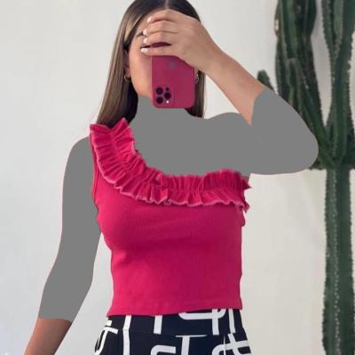 تاپ فانتزی  سرشانه باز پلیسه