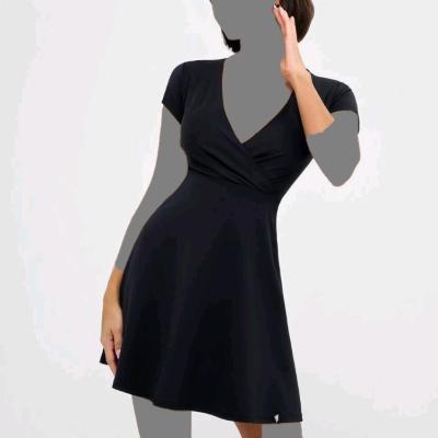 پیراهن روزمره زنانه ریون مدل دامن چین چینی