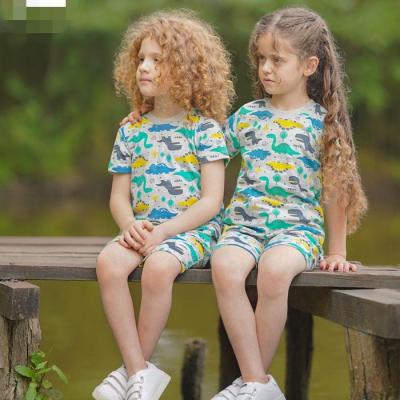 تیشرت شلوارک تمام چاپ راحتی بچگانه