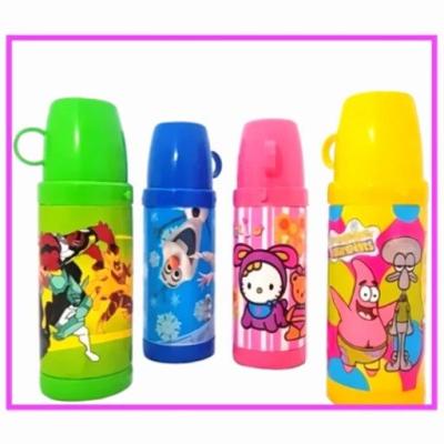 قمقمه پلاستیکی فانتزی لیوان دار طرح فلاسک