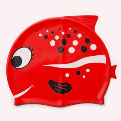 کلاه شنا بچه گانه طرح ماهی Speedo ( قرمز )