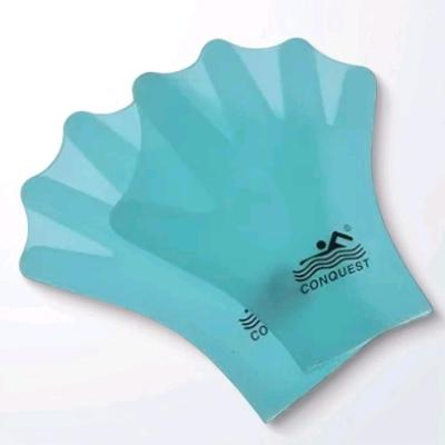 کفی شنا سیلیکونی بنددار بزرگ کانکوئست ( Qonquest ) آبی-157204