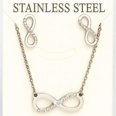 نیم ست استیل طرح اینفینیتی