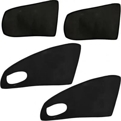 پرده شیشه بغل قالبی پژو 206 بسته 4 عددی | فنری و تاشو