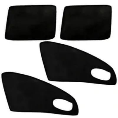 پرده شیشه بغل قالبی سمند بسته 4 عددی | فنری و تاشو