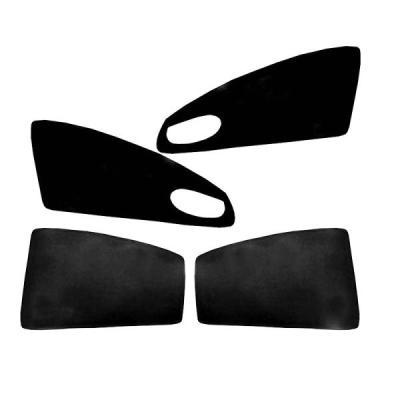 پرده شیشه بغل قالبی ریو بسته 4 عددی | فنری و تاشو