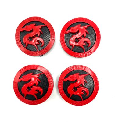 کاپ رینگ پژو طرح اژدها رنگ قرمز 4 عددی