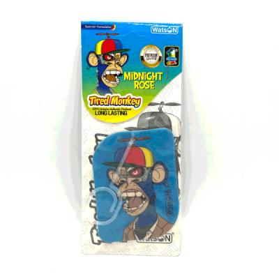 خوشبو آویز کارتی طرح میمون رایحه MidNiGHT ROSE