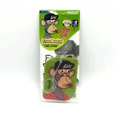 خوشبو آویز کارتی طرح میمون رایحه GOOD GIRL