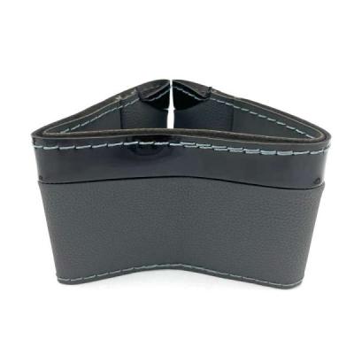 دور فرمان دوختنی مدل دو رنگ خاکستری مشکی کد D01