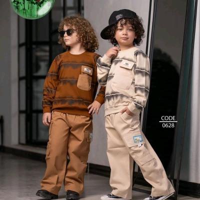 بلوز شلوار مجلسی کتان پسرانه