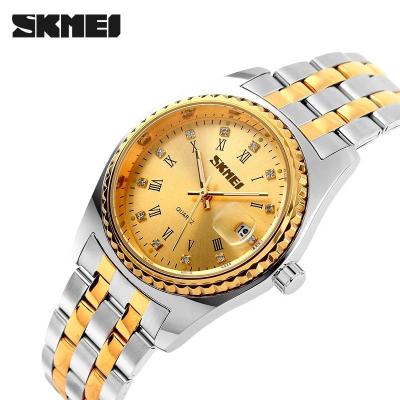 ساعت مردانه اسکمی skmei 9098 gd کلاسیک