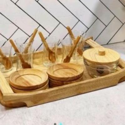سرویس چایی چوب بلور سرویس چای خوری ارکا