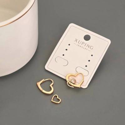 گوشواره قلب دوتایی ژوپینگ