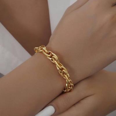 دستبند شنل طرح طلا