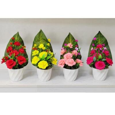 گلدان موجی رز7گل  