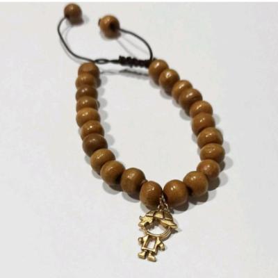 دستبند چوبی طرح پسر بچه