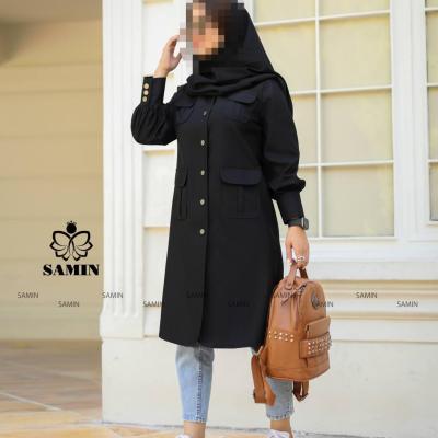 مانتو اسپرت زنانه نخی مدل مانتو روزمره و دانشجویی سوین