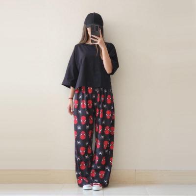 شلوار راحتی اسپایدرمن پیژامه مرد عنکبوتی شلوار فری سایز لباس راحتی