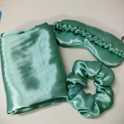 پک روبالشی چشمبند اسکرانچی ساتن معمولی در23 رنگ