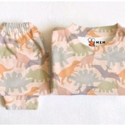 ست نوزادی دایناسور بلوز و شلوار