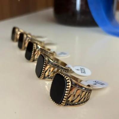 انگشتر استیل رنگ ثابت مردانه کد tw10027