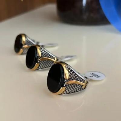 انگشتر استیل رنگ ثابت مردانه کد tw10048