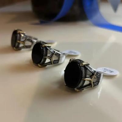 انگشتر استیل رنگ ثابت مردانه کد tw10050