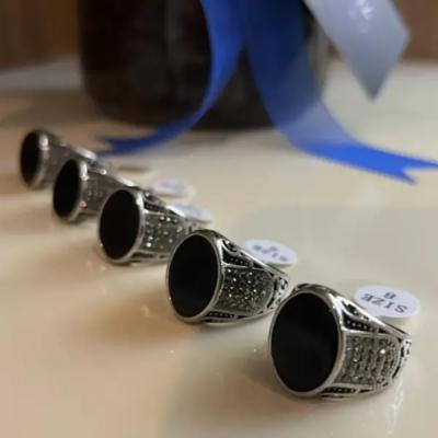 انگشتر استیل رنگ ثابت مردانه کد tw10053
