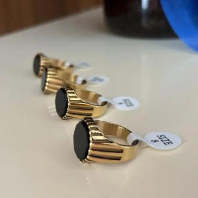 انگشتر استیل رنگ ثابت مردانه کد tw10060