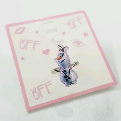 انگشتر دخترانه طرح انیمیشن Frozen ، فری سایز قابل تنظیم برند دیزنی