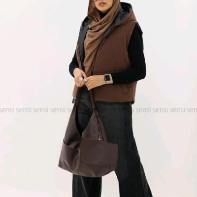 پافر کلاهدار کوتاه زنانه