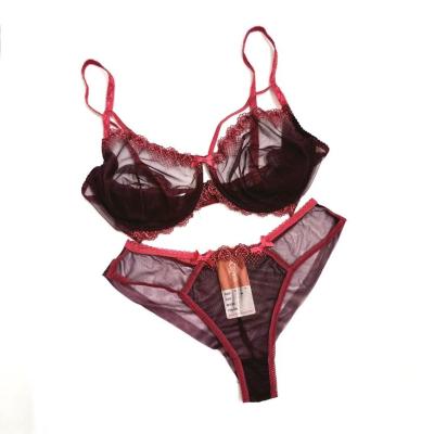 ست شورت سوتین آلبالویی