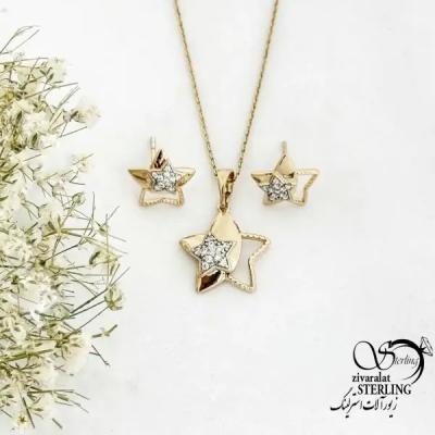 نیمست ژوپینگ ستاره ای طرح طلا کد 20500