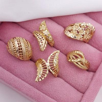 انگشتر طلاروس جدید با رنگ ثابت و ضد حساسیت ارسال رایگان