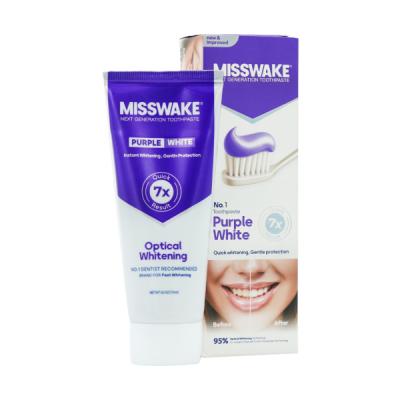 خمیر دندان میسویک وایت مدل Misswake purple white 75 ml