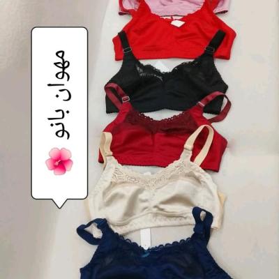 سوتین پرلون براق بالا شیشه و دانتل داخل نخی کیفیت عالی 75تا90