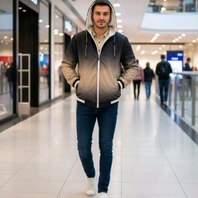 کاپشن مردانه دو رنگ ، ارسال رایگان ، سایزبندی ، نسکافه ای، جنس مموری