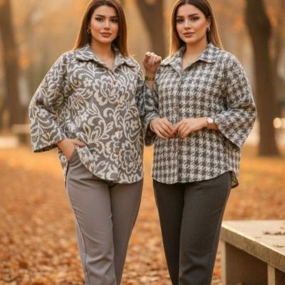 مانتو اسپرت زنانه پشمی مدل پیچک