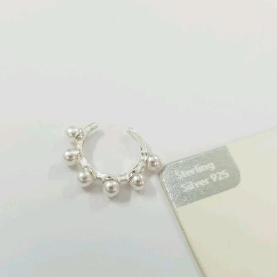 گوشواره ایرکاف مرواریدی ، جنس نقره عیار 925 ، بسیار ظریف و زیبا