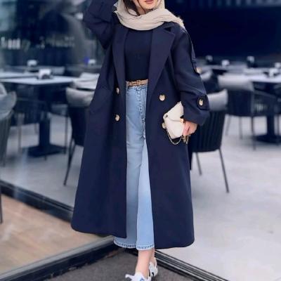 پالتو بلند زنانه مدل هانیه جنس فوتر درجه یک
