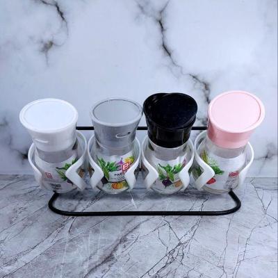 ست ادویه پاش 4 پارچه رومیزی پینگو با درب 2 حالته و روان