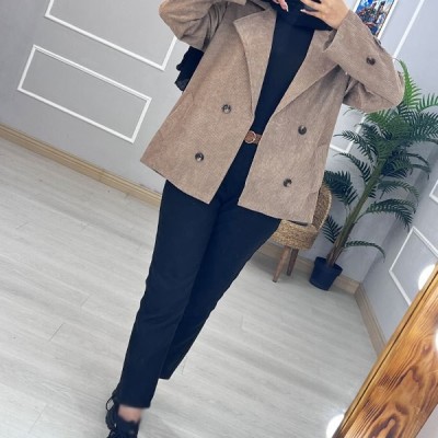 ترنچ کت میله ای اطلس