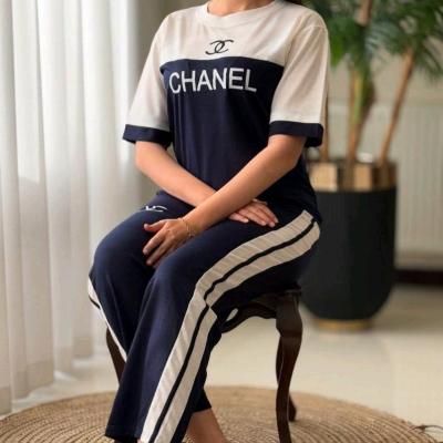 تیشرت شلوار پنبه لاکرا مدلCHANEL-158369